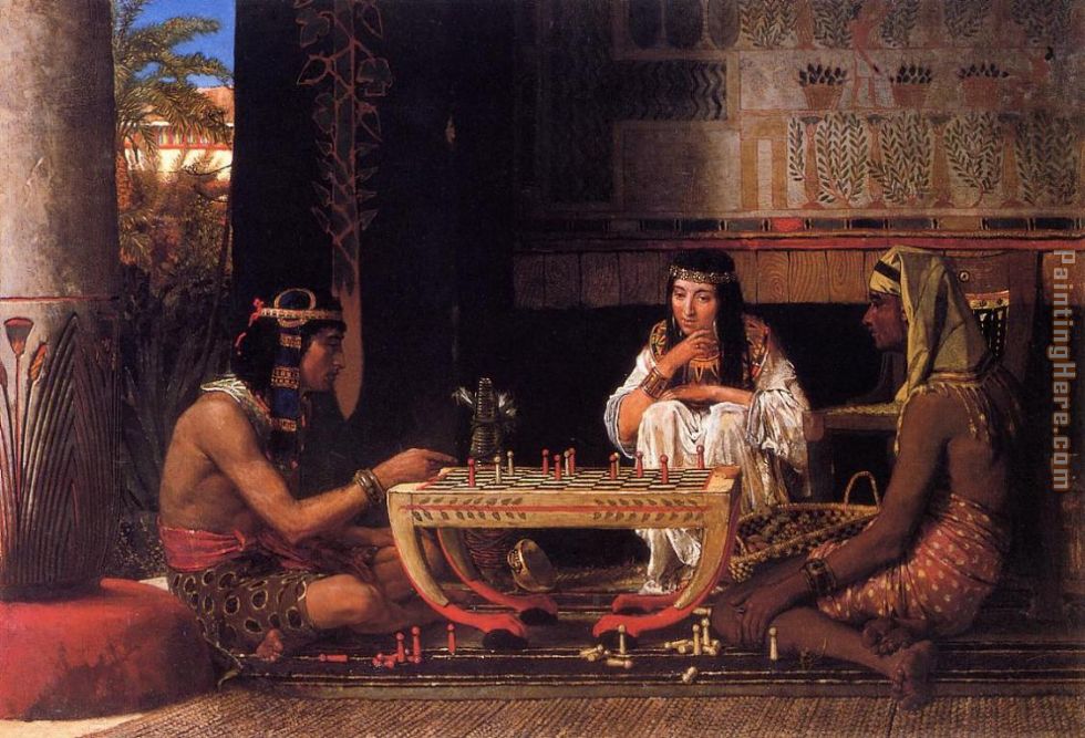 Sir Lawrence Alma-Tadema Egyptian Chess Players